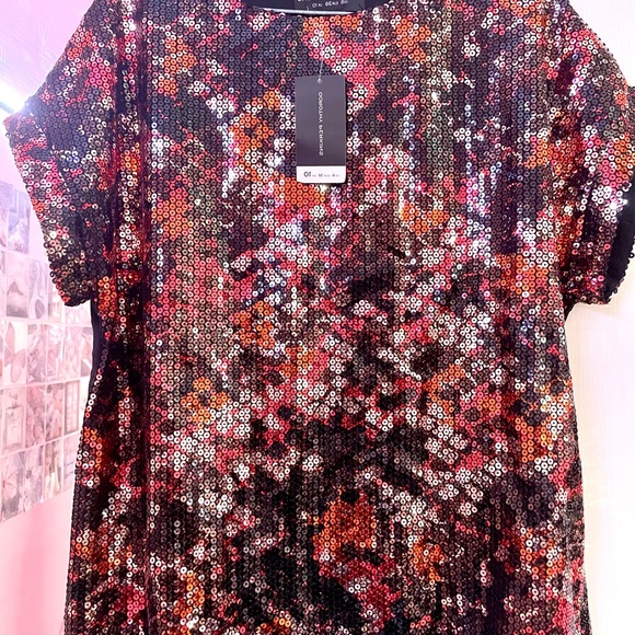 Dorothy Perkins Tops - Embellished Sequin round neck party top by Dorothy Perkins brand new with tag